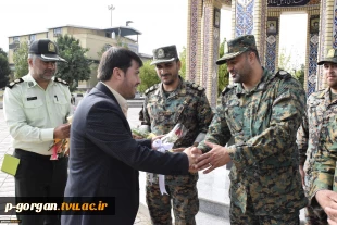 دیدار دکتر غفاری، رییس دانشگاه فنی و حرفه ای استان گلستان با سردار دادگر، فرمانده انتظامی استان به مناسبت هفته نیروی انتظامی 6