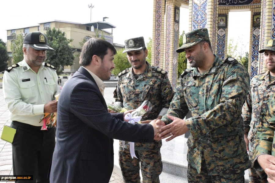 دیدار دکتر غفاری، رییس دانشگاه فنی و حرفه ای استان گلستان با سردار دادگر، فرمانده انتظامی استان به مناسبت هفته نیروی انتظامی 6