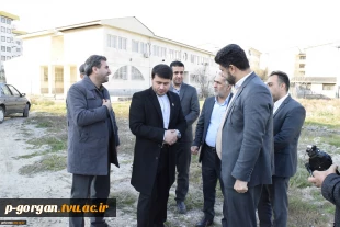 بازدید مهندس سید النگی شهردار محترم گرگان، مهندس ناصر گرزین رییس شورای اسلامی شهر گرگان و دکتر غفاری رییس دانشگاه فنی و حرفه ای استان گلستان و معاونین از پروژه نیمه تمام سایت شهرک شهریار پسران شهید چمران گرگان... 5